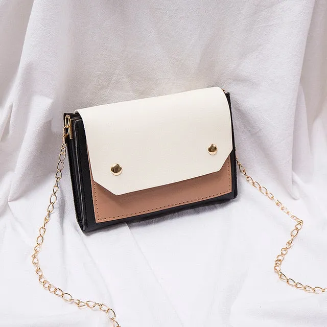 2019 New Arrival Women Bag Crossbody Bags for Women heart Buckle Handbag Glitter Sequins Chain Shoulder Bag PU Leather Handbags