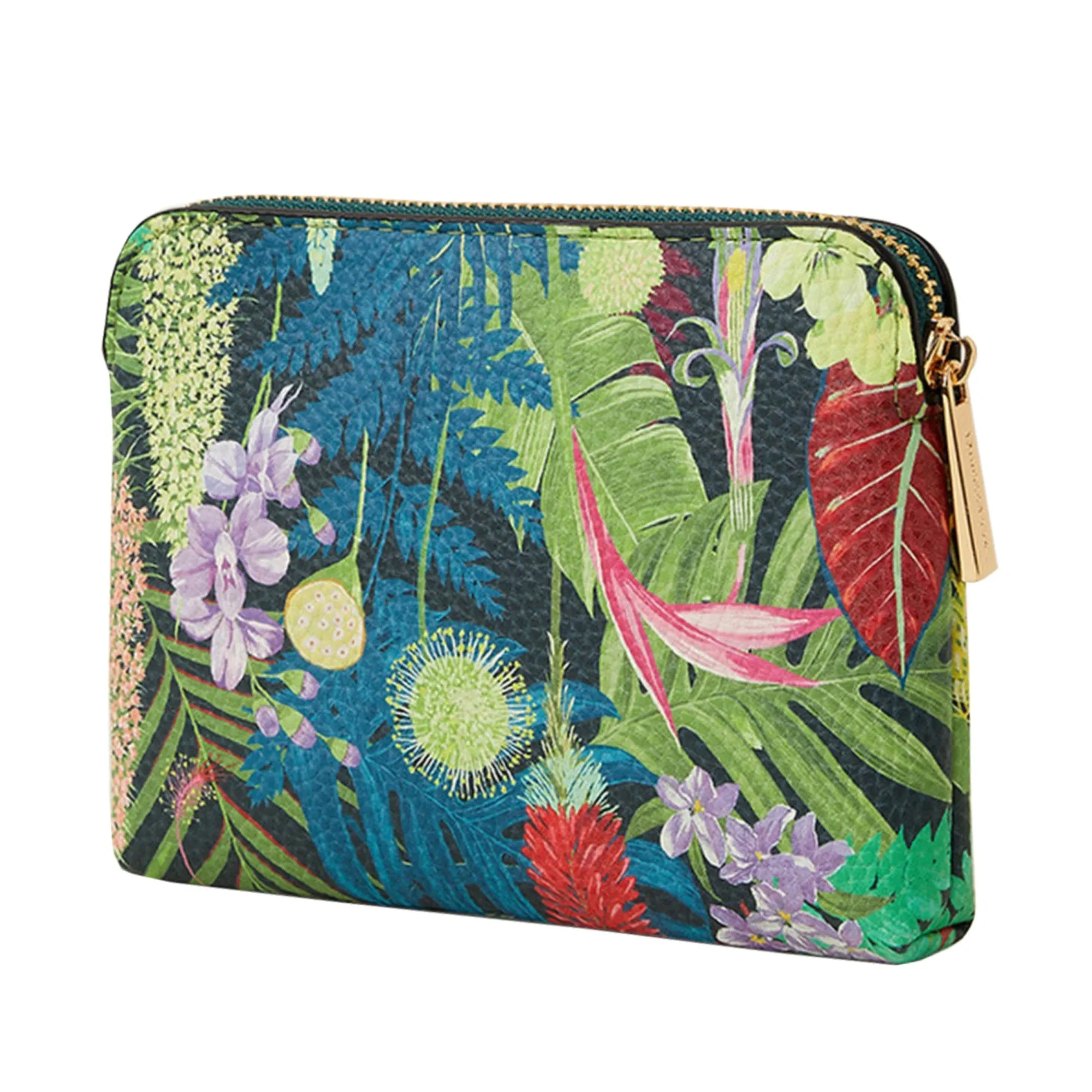 Accessorize London Women's Green Jungle Print Coin Purse