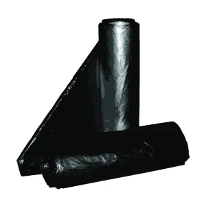 ALUF PLASTICS RL RL-4047XXH Can Liner, 45 gal Capacity, Repro Blend, Black