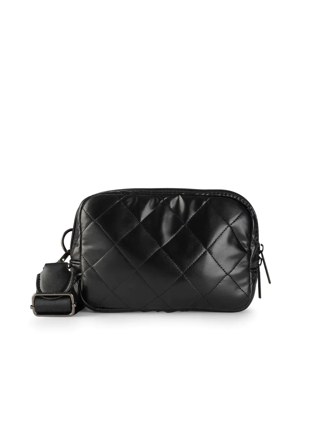 Amy Sling Bag - Black Vegan Leather