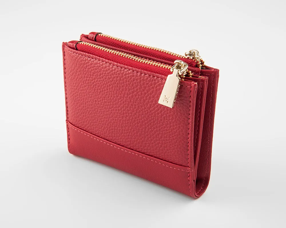 Arabella Small Double Zip Pocket Wallet