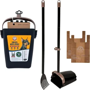 Arm & Hammer - Swivel Bin & Rake Dog Poop Scooper