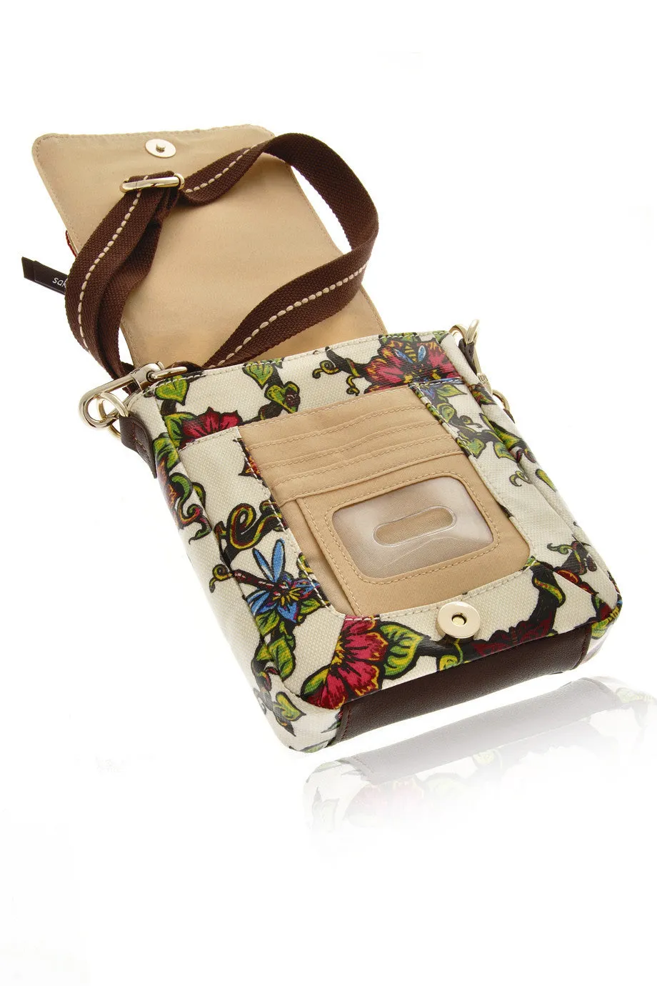 ARTIST CIRCLE Floral Plastic Messenger