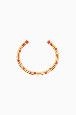 Aurelie Bidermann Positano Bangle - Coral Spots