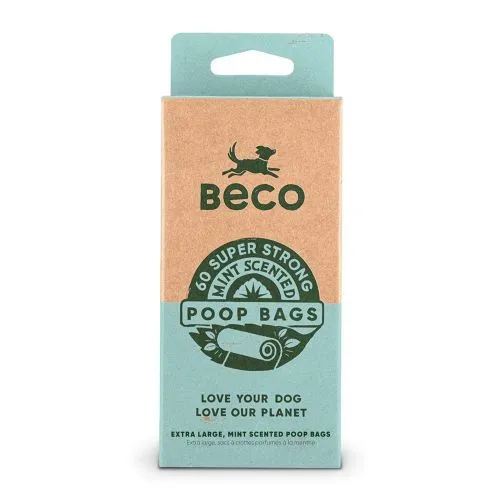 Beco Poop Bags Mint Scented - 60 Pack