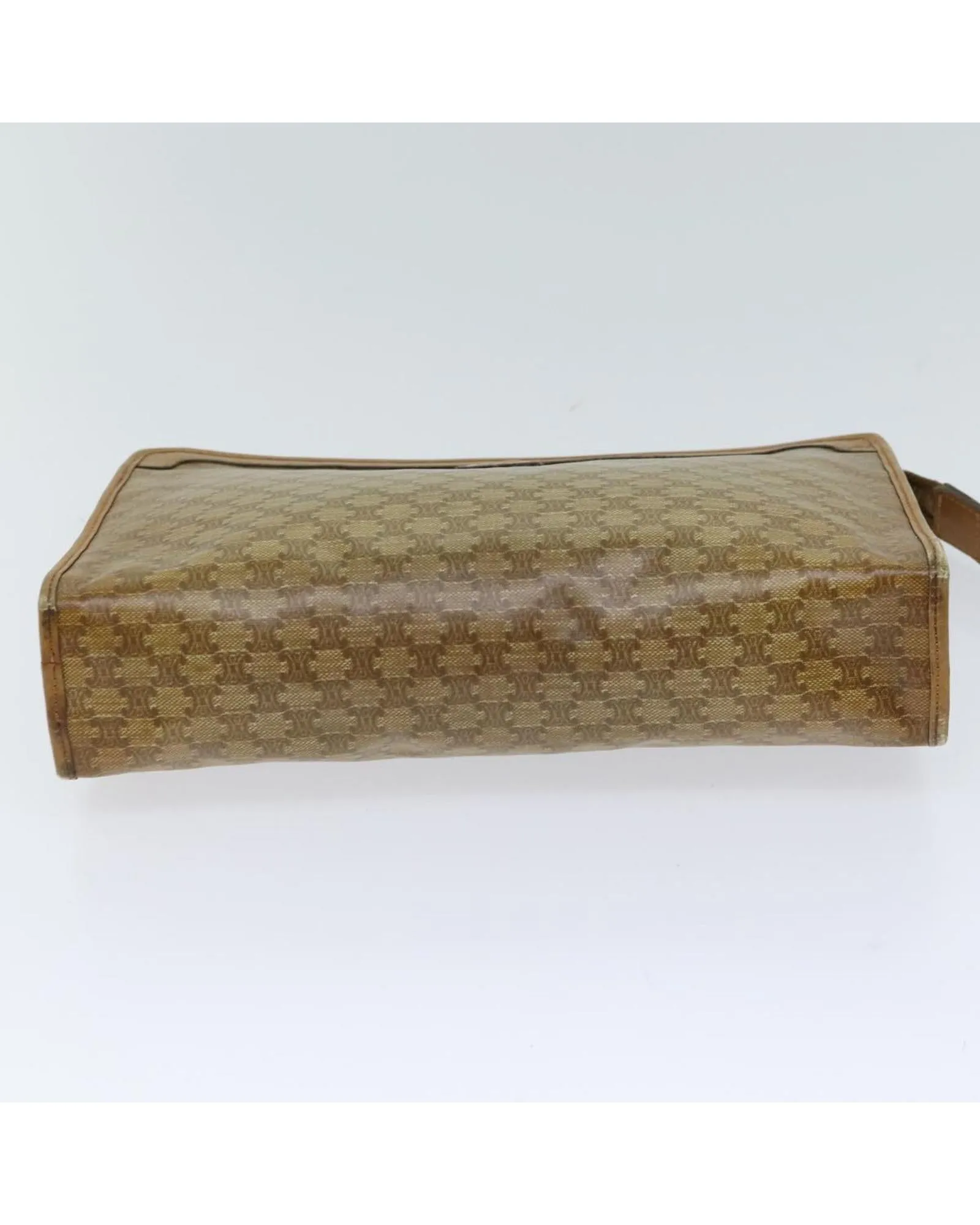 Beige Macadam Canvas Clutch Bag - Used Condition