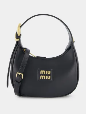 Black Leather Hobo Bag