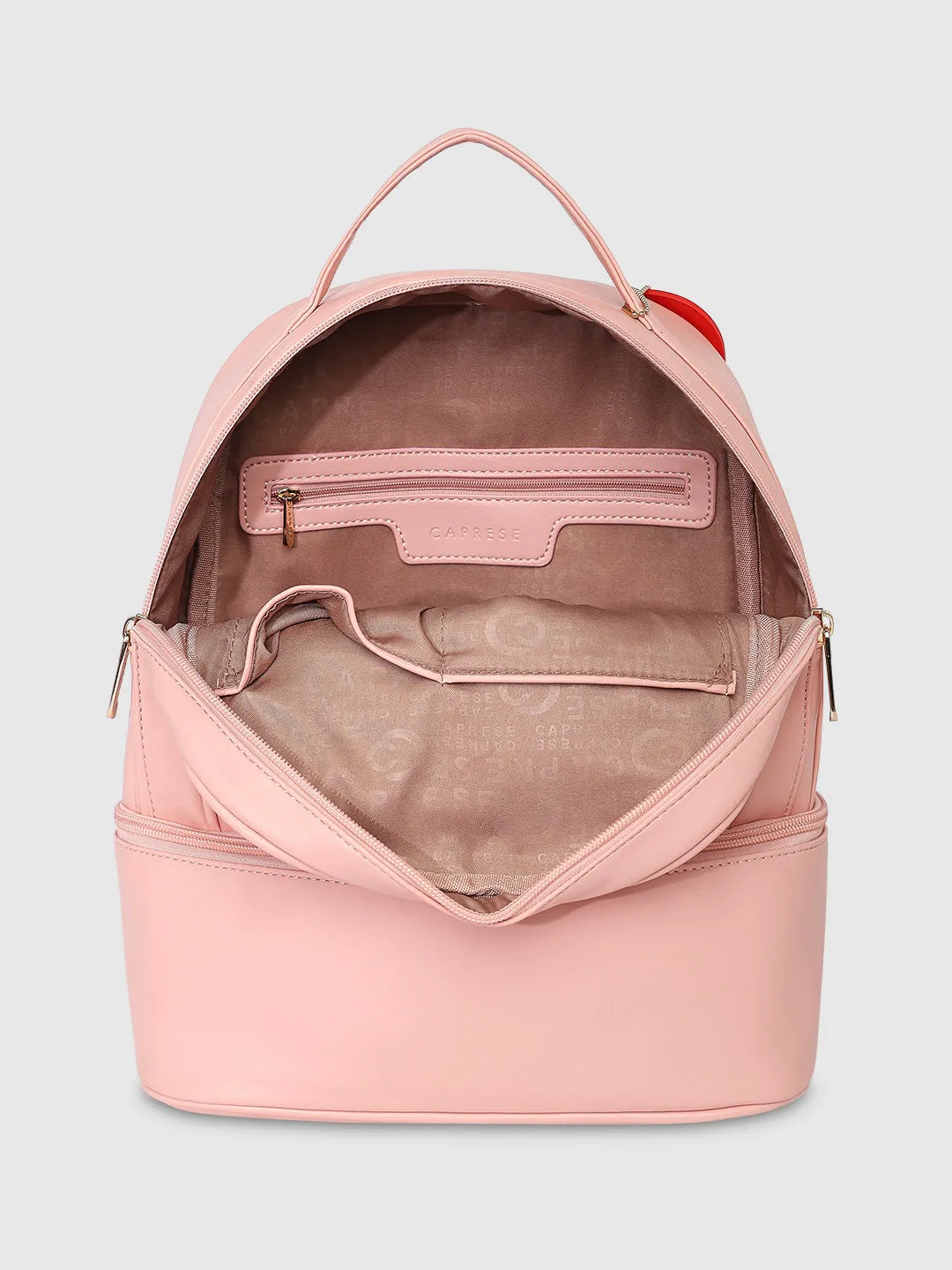 Caprese Emily In Paris Printed Backpack Bag Pink