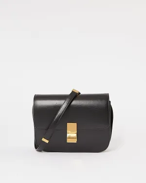 Celine Black Leather Medium Classic Box Bag