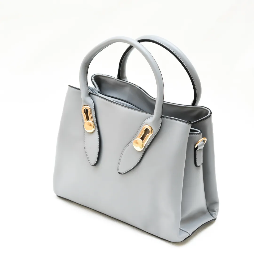 Chic Tricolor Tote Grey