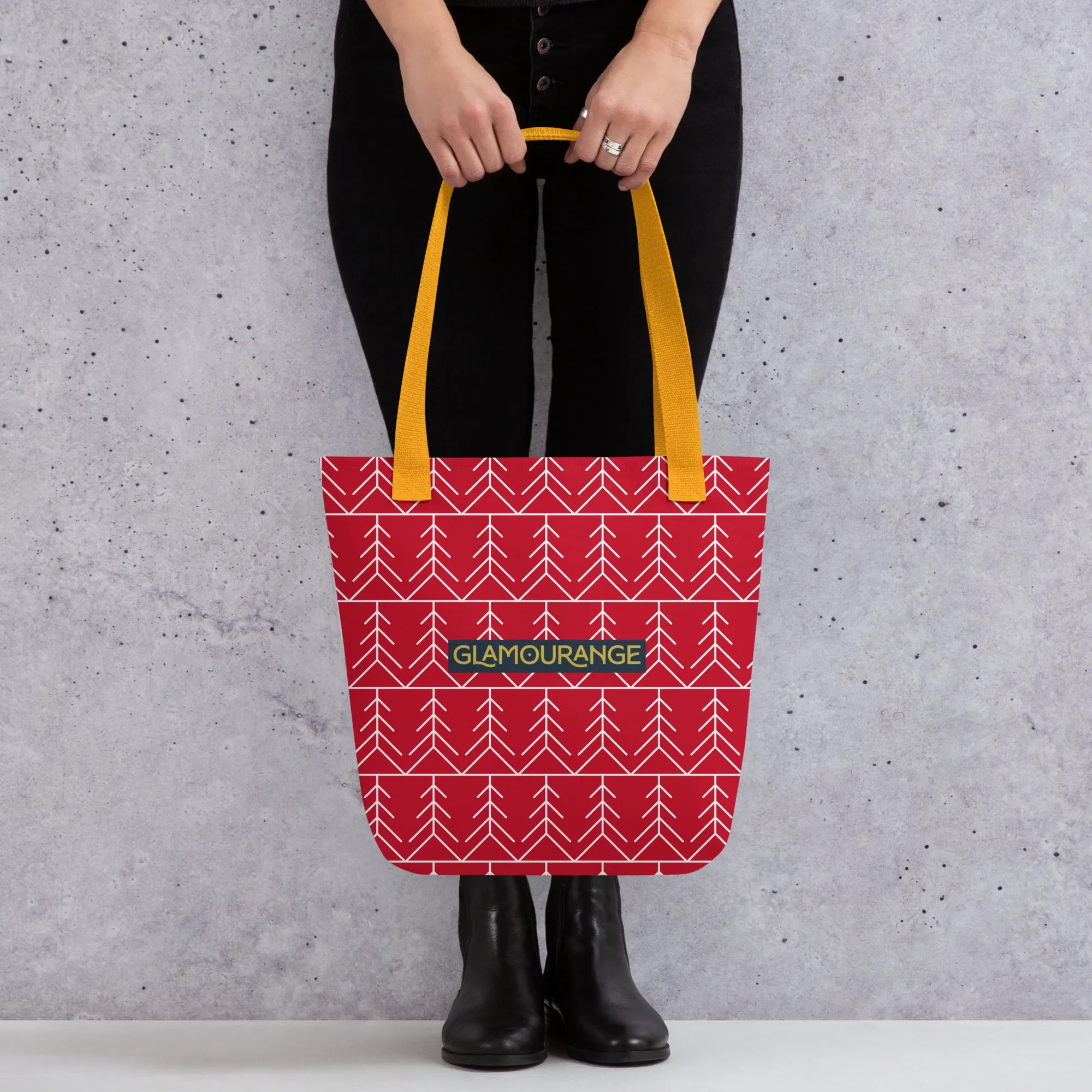 Christmas Tote Bag - Fir Tree (Glamourange Festive Pattern Christmas Tote Bags)