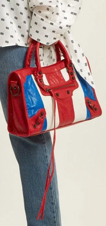 Classic City S Bag - Red, White & Blue Stripes