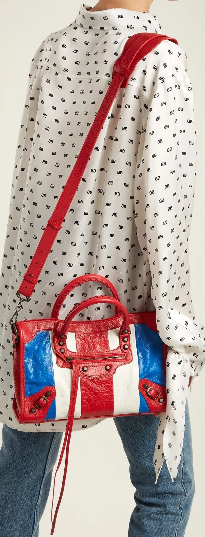 Classic City S Bag - Red, White & Blue Stripes