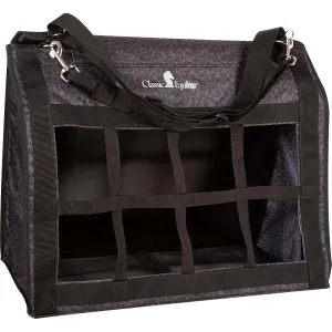 Classic Equine Black Leopard Top Load Hay Bag