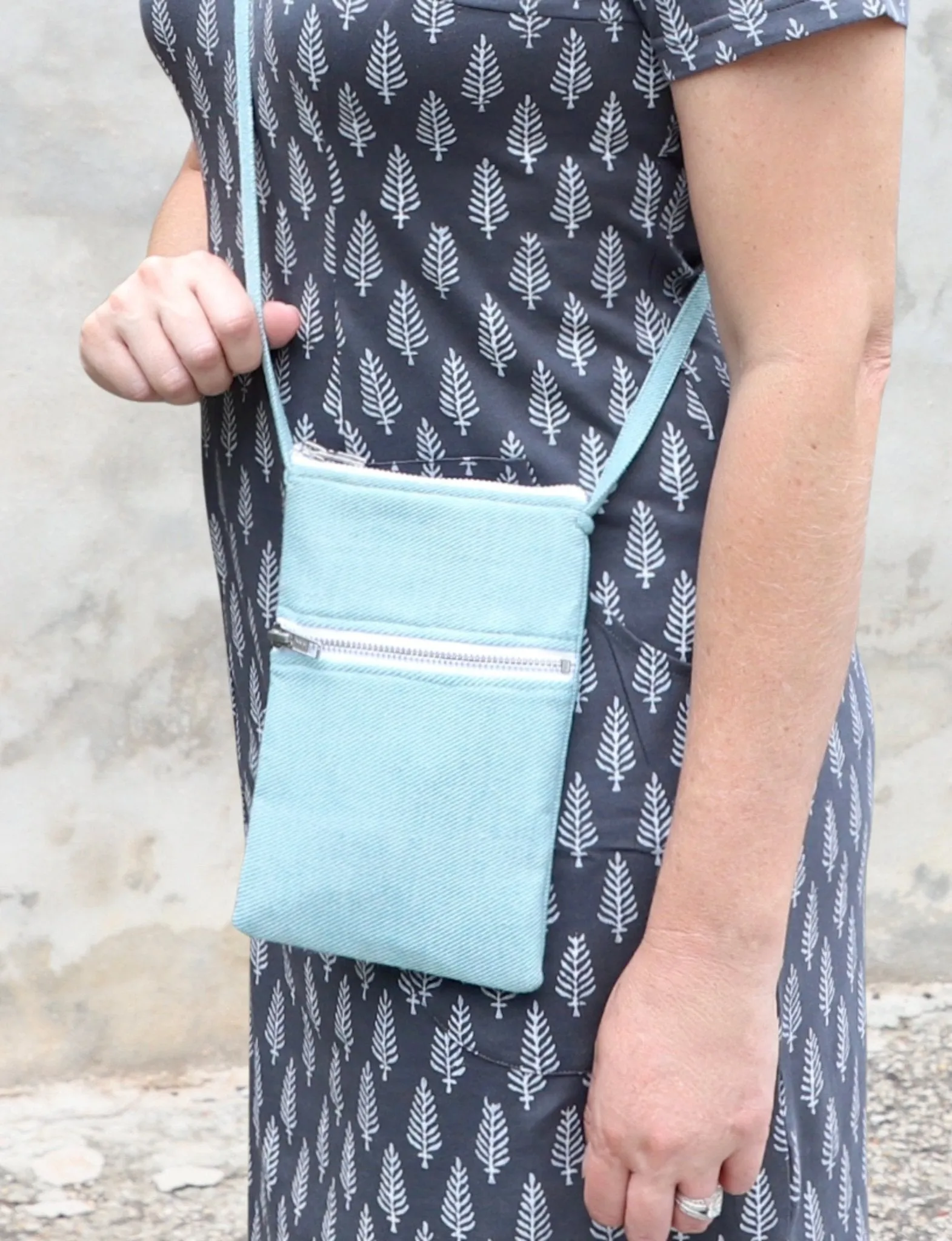 Compact Travel Crossbody Bag - Multiple Prints Available