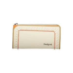 Desigual Chic Dual-Compartment White Wallet