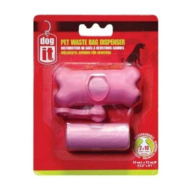 Dogit Poop Bag Dispenser Pink