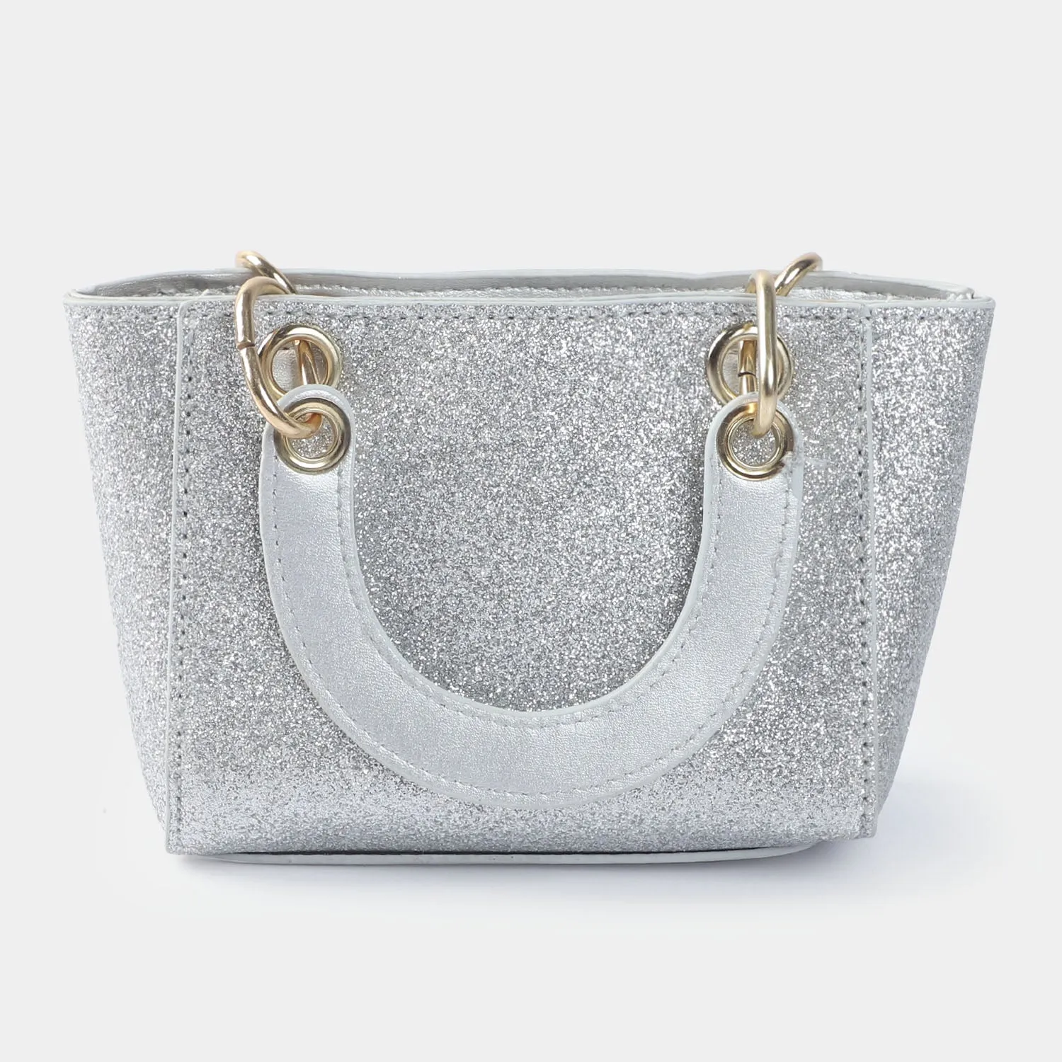 Girls Fancy Hand Bag | SILVER