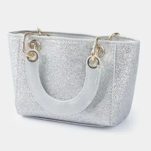 Girls Fancy Hand Bag | SILVER