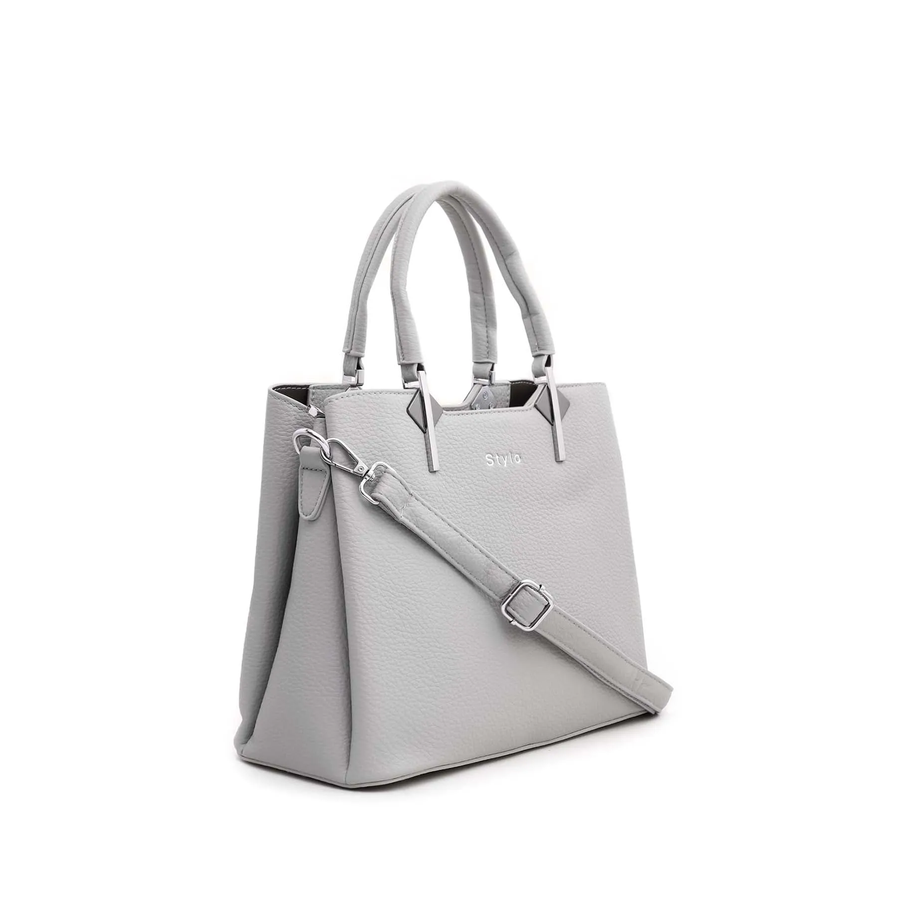 Grey Formal Hand Bag P35972