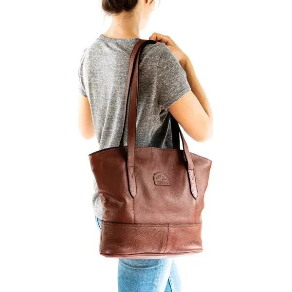 Groundcover Leather Shopping Bag