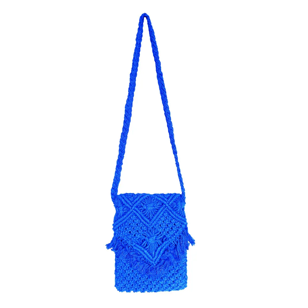 IMARS Macrame Bag Yellow For Women & Girls (Beach Bag) Made With Macrame Yarn