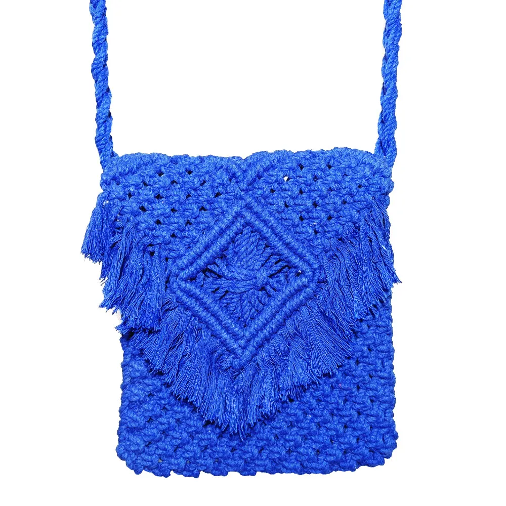 IMARS Macrame Bag Yellow For Women & Girls (Beach Bag) Made With Macrame Yarn