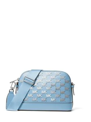 Jet Set Large Embellished Faux Leather Dome Crossbody Bag | 55991