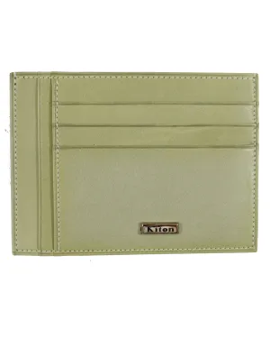 Kiton Men Wallet Tan Credit Card Holder SALE