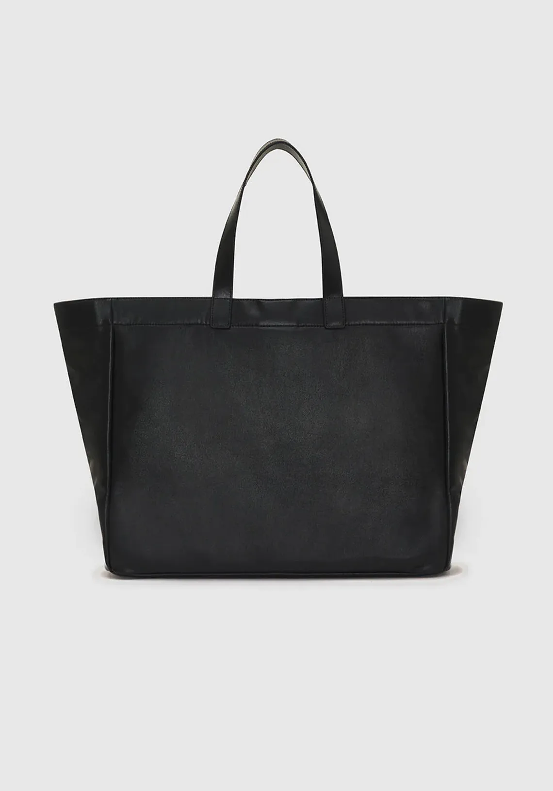 LARGE RIO TOTE BLACK RECYCLED LEATHER