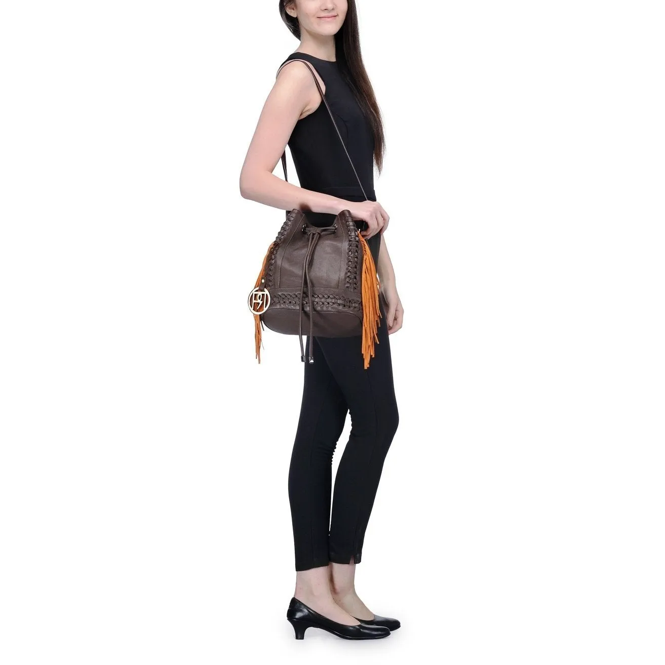 Leather Shoulder Bag - PR1075