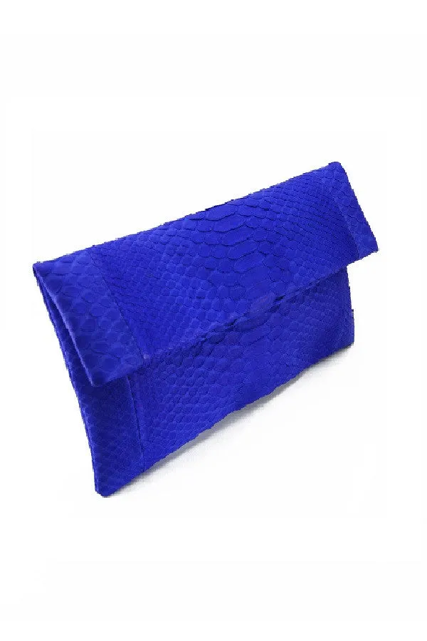 Mandalay Cobalt Foldover Clutch