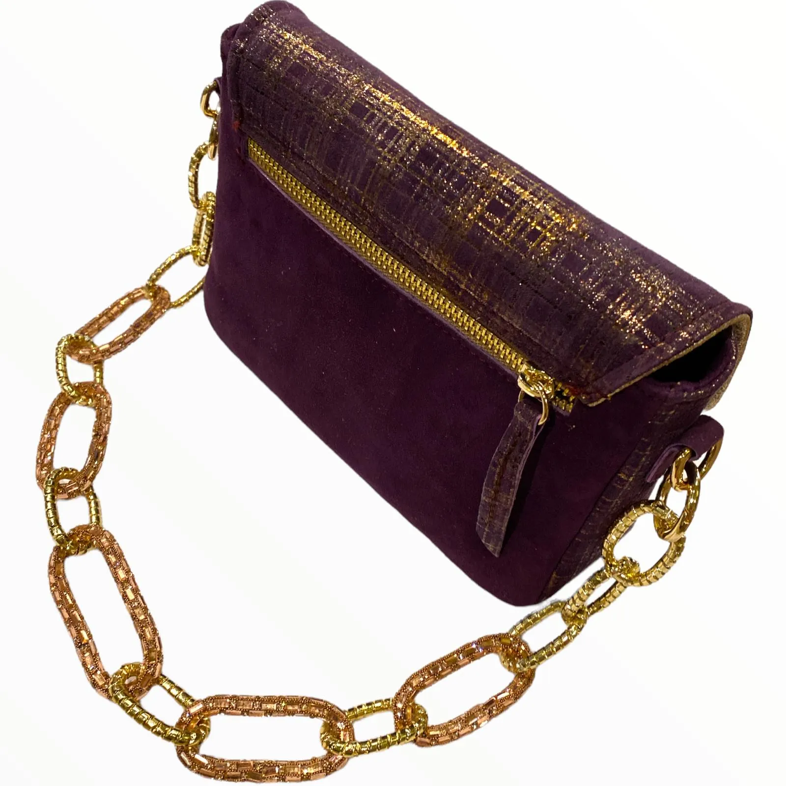 Mandy mini. Deap purple leather limited edition bag