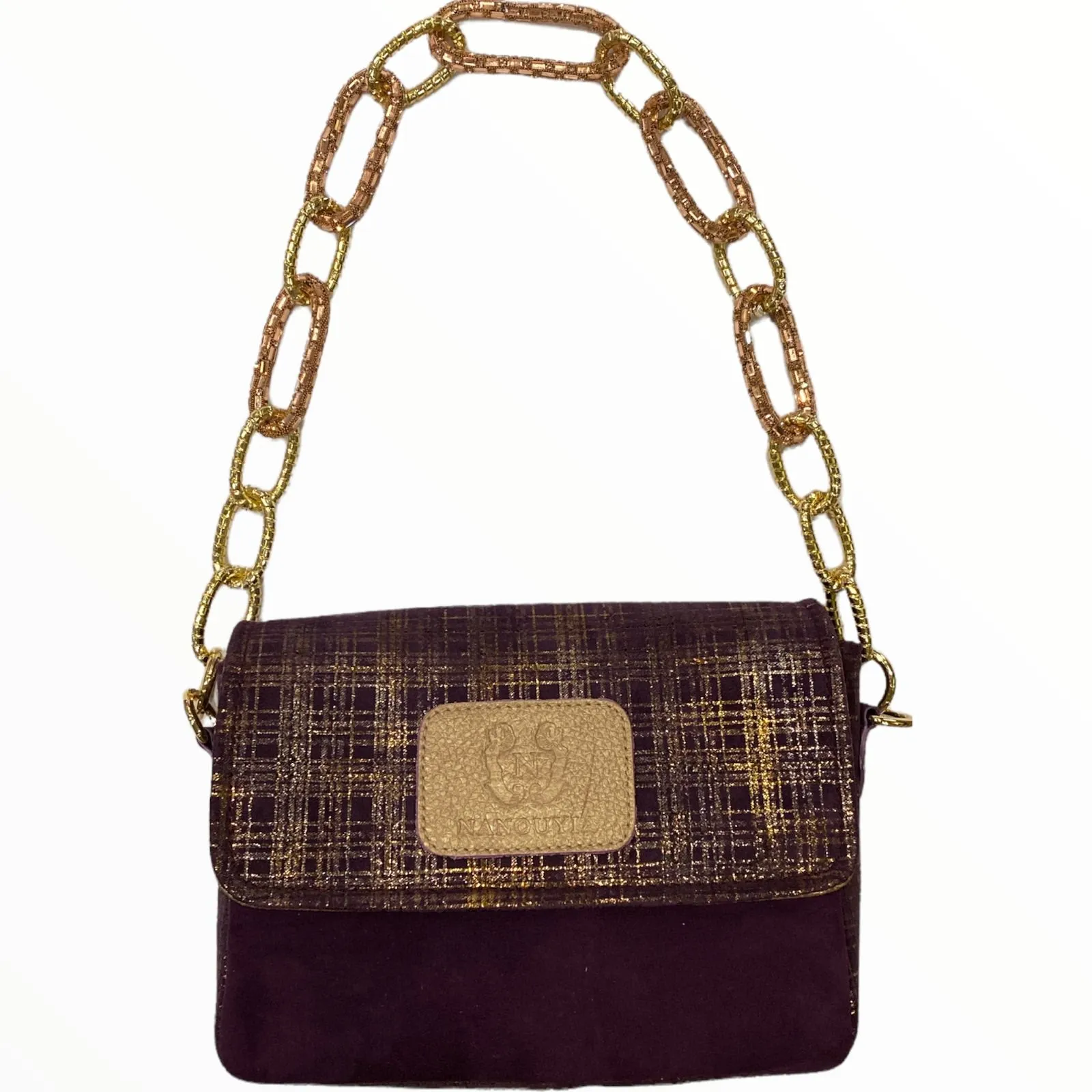 Mandy mini. Deap purple leather limited edition bag