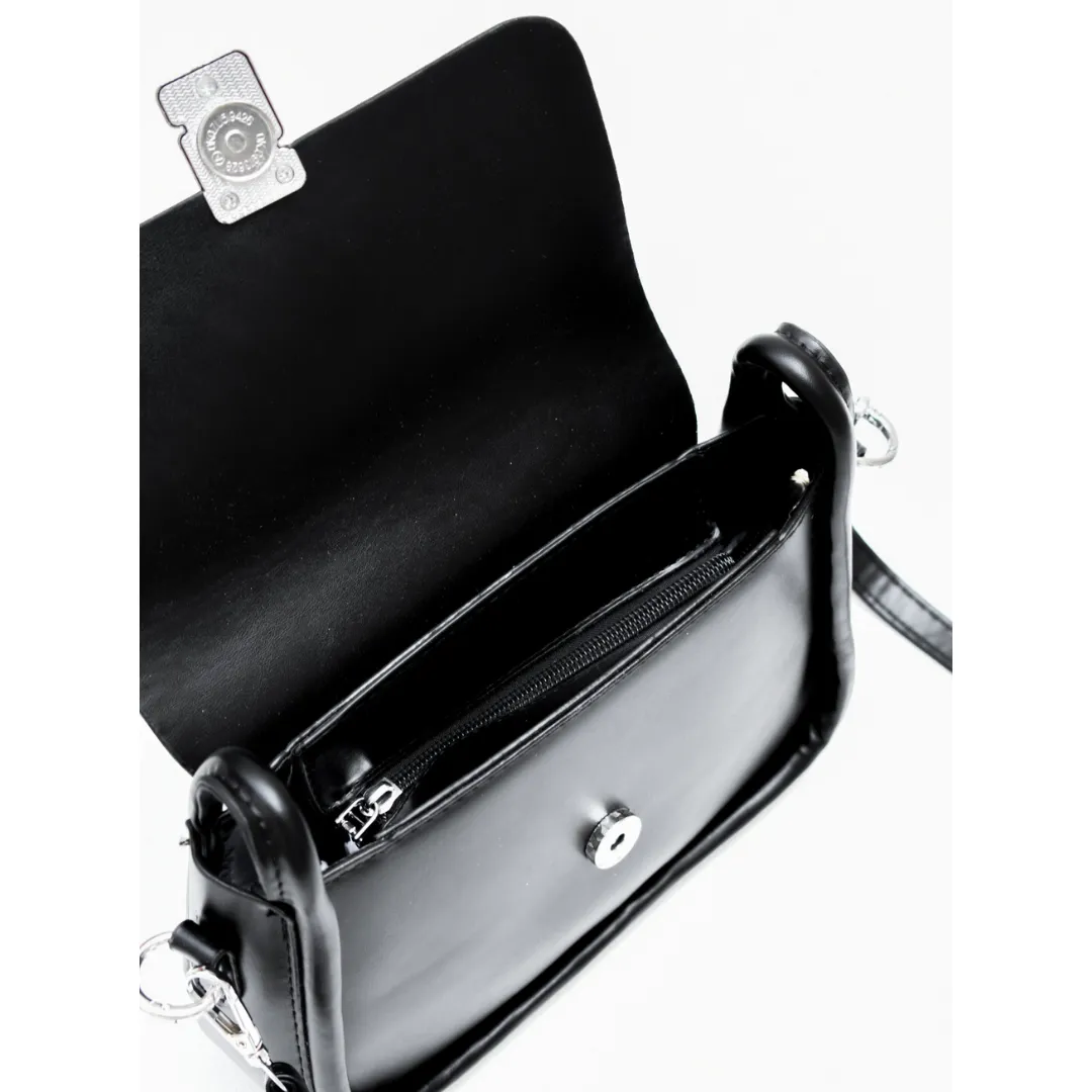 Modern Elegance Crossbody Bag Black