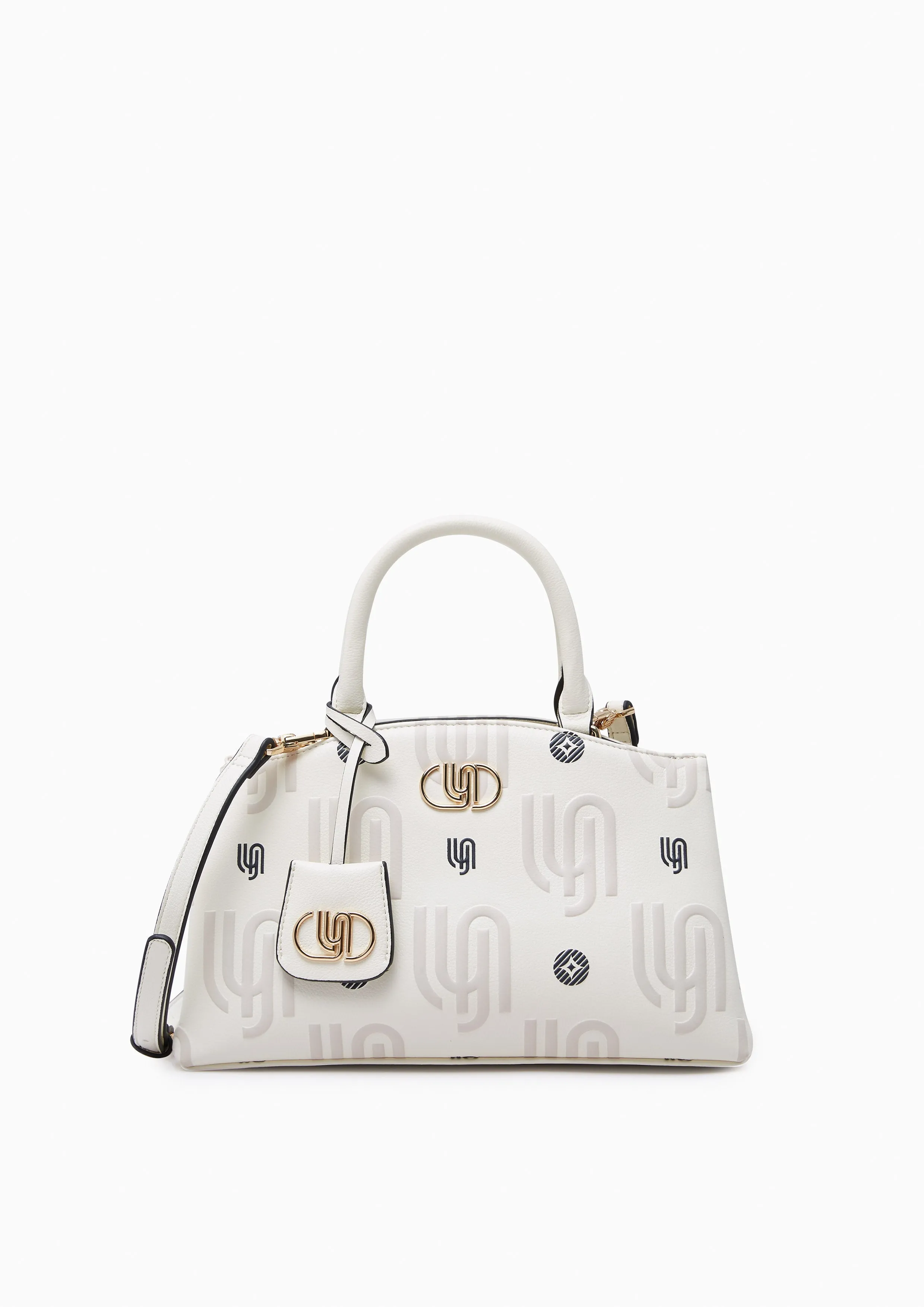 Monica Inf Print Tote Printed Ivory