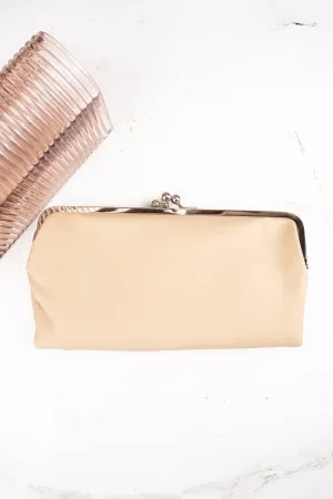 NGIL Twice as Nice Clutch Wallet in Tan