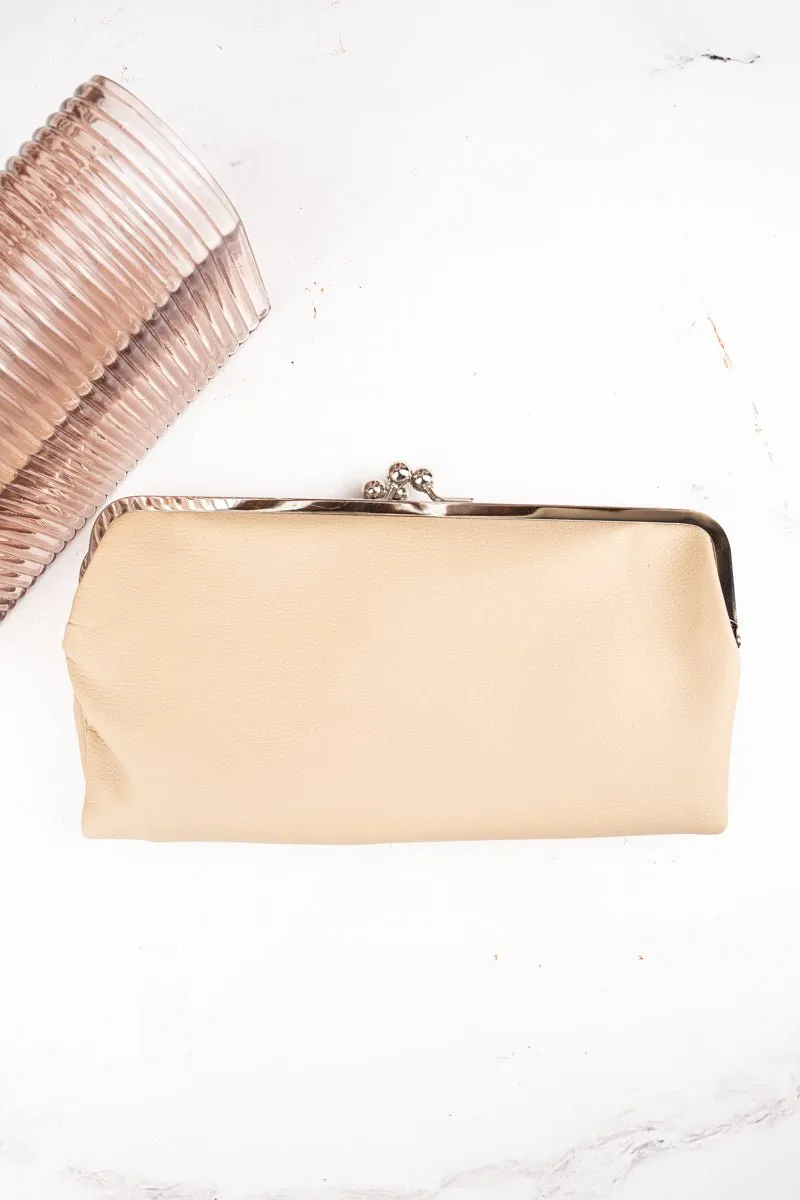 NGIL Twice as Nice Clutch Wallet in Tan