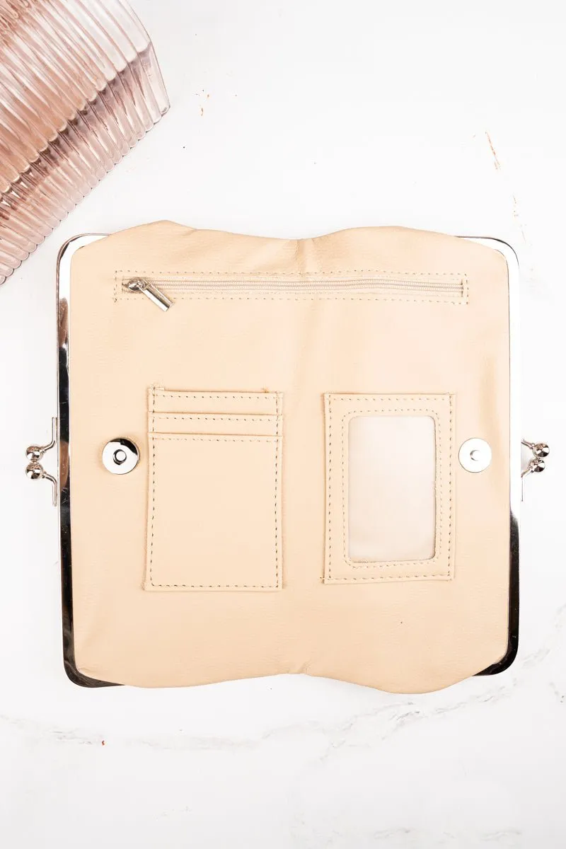 NGIL Twice as Nice Clutch Wallet in Tan