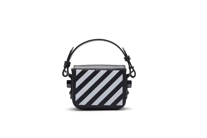 Off-White Binder Clip Bag Diag Baby Black White