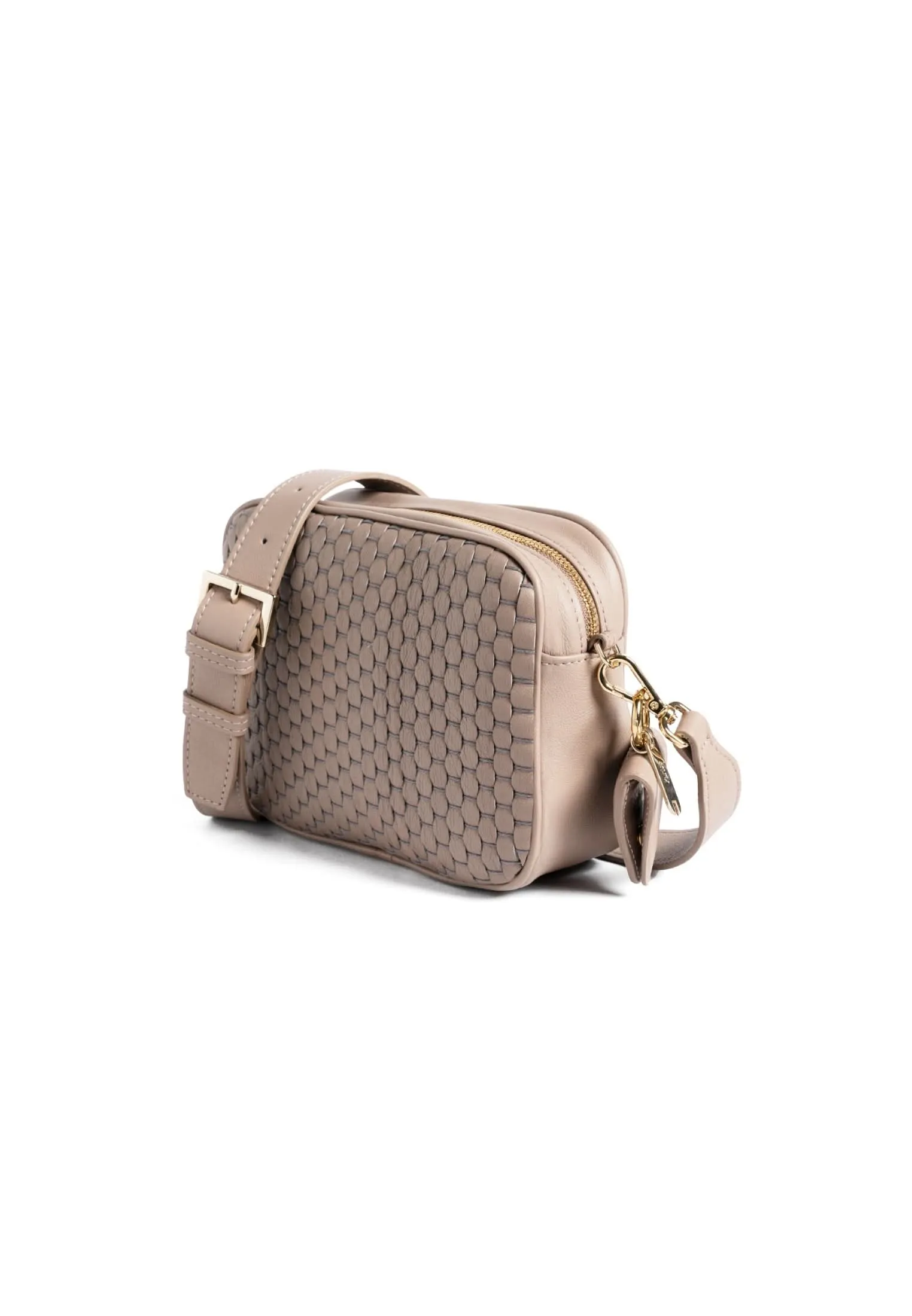 Parise Venice Weave Crossbody - White Gold