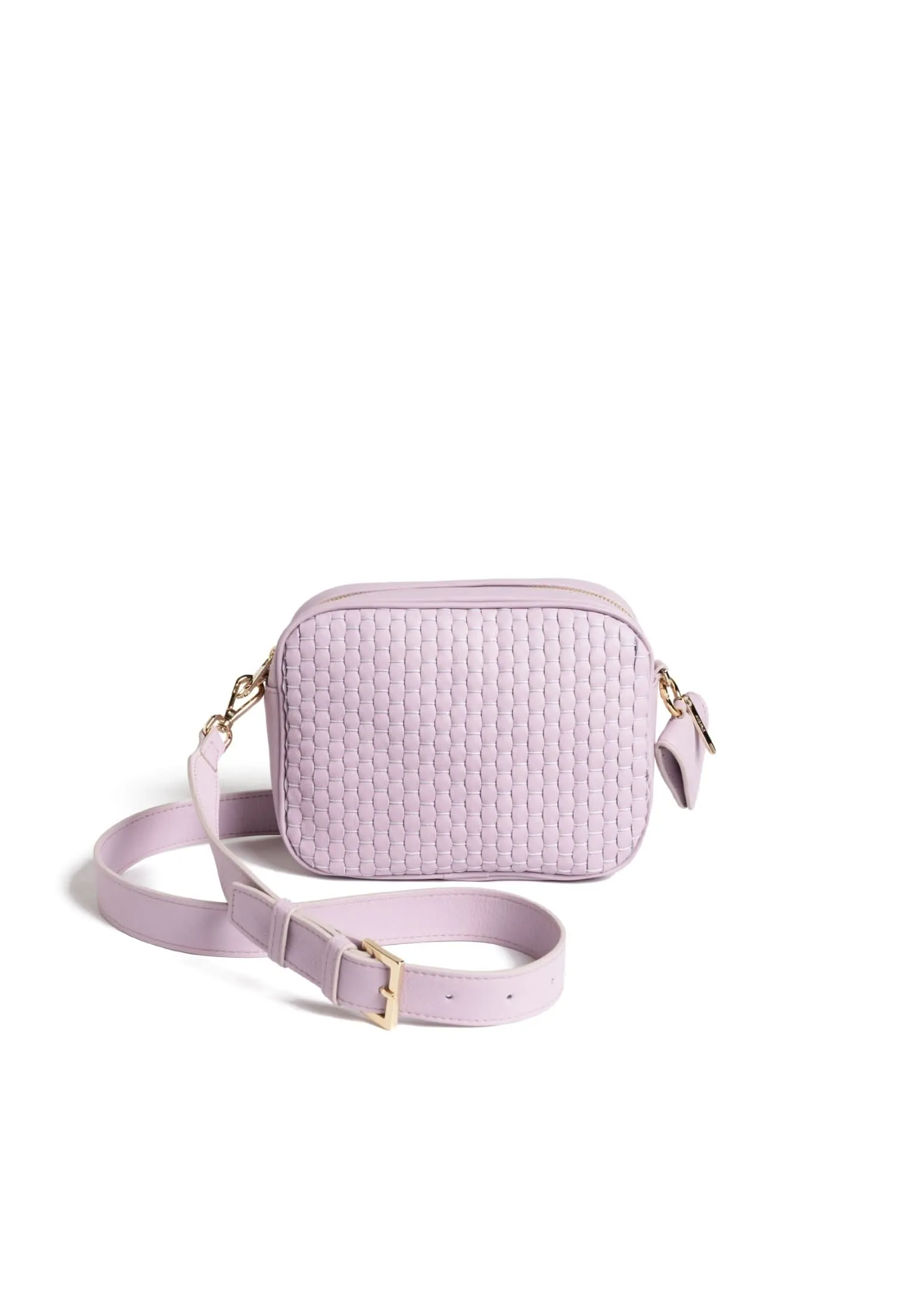 Parise Venice Weave Crossbody - White Gold