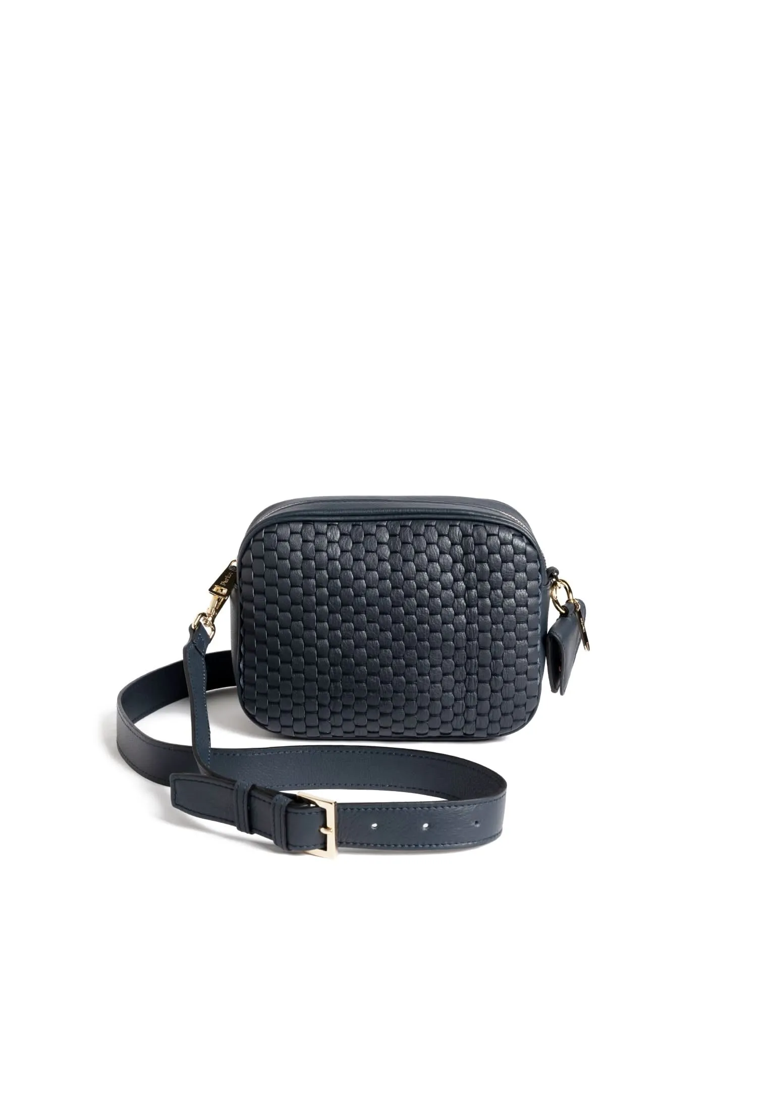 Parise Venice Weave Crossbody - White Gold