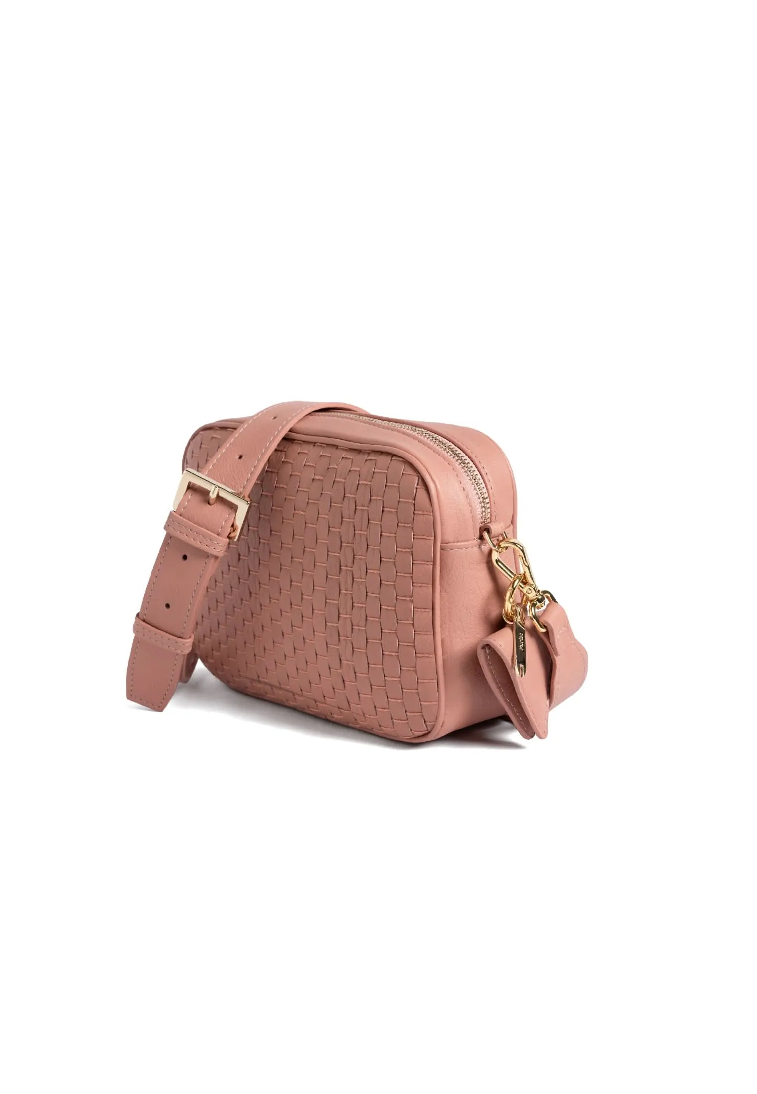 Parise Venice Weave Crossbody - White Gold