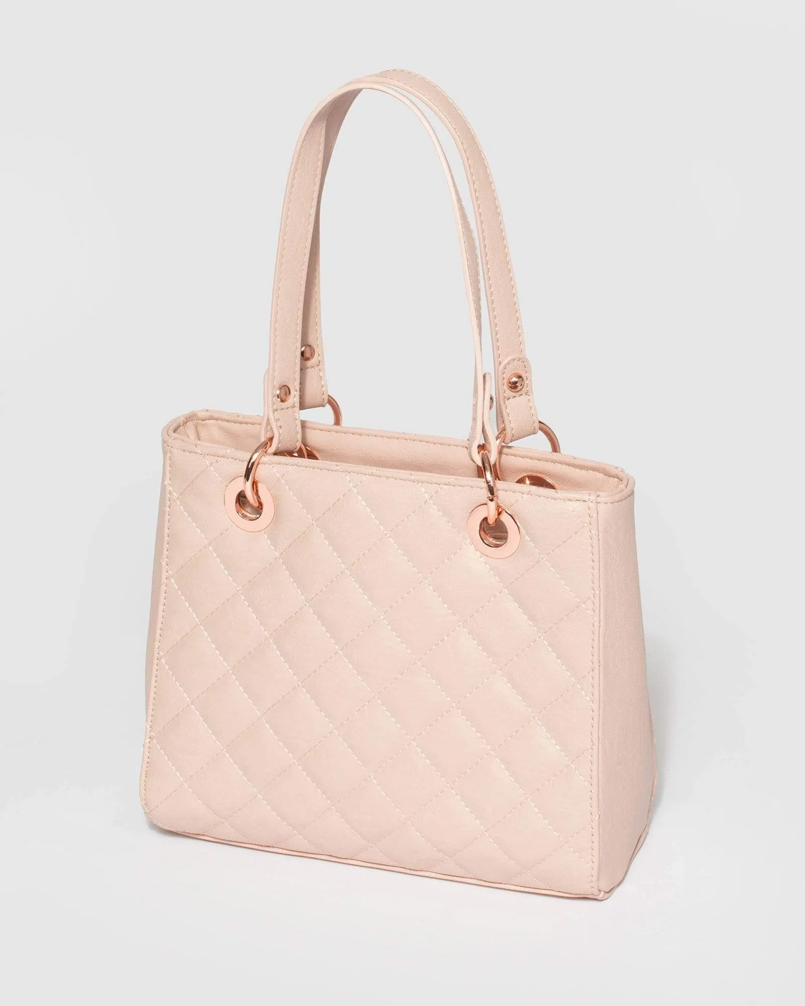 Pink Quilted Nirvana Mini Tote Bag