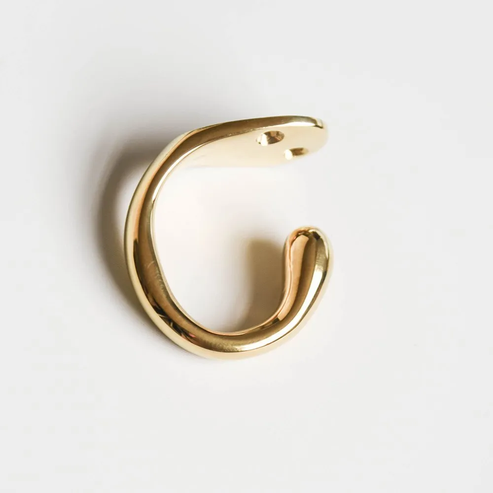 Polished Brass Bag Hook