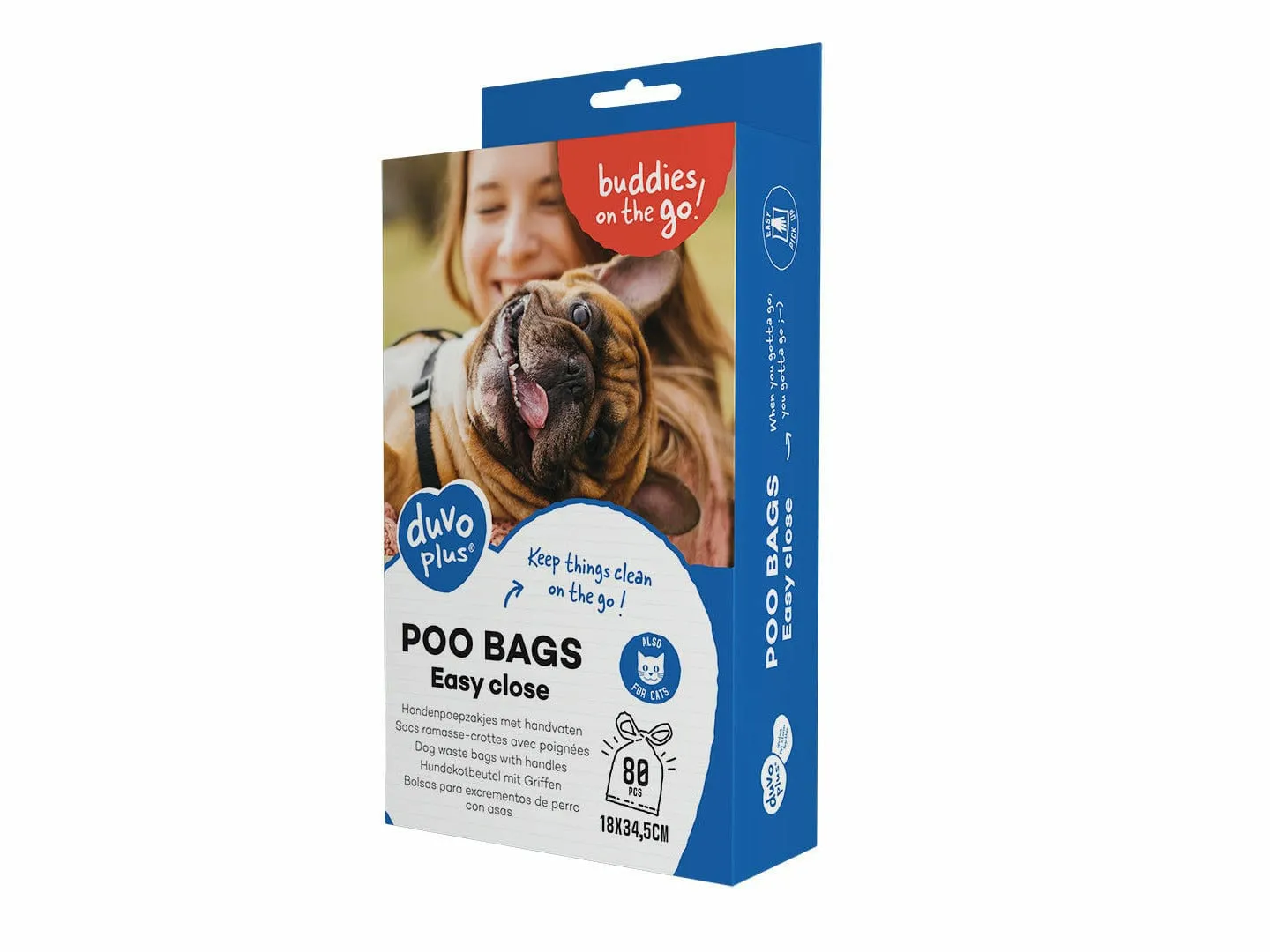 Poo bags Classic easy close 80st - 18x34,5cm black