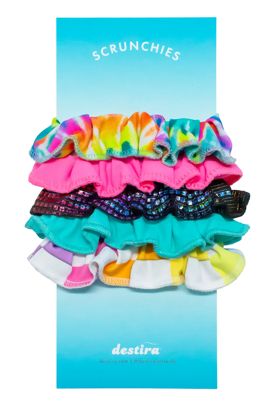 Rainbow Rush Scrunchie 5 Pack