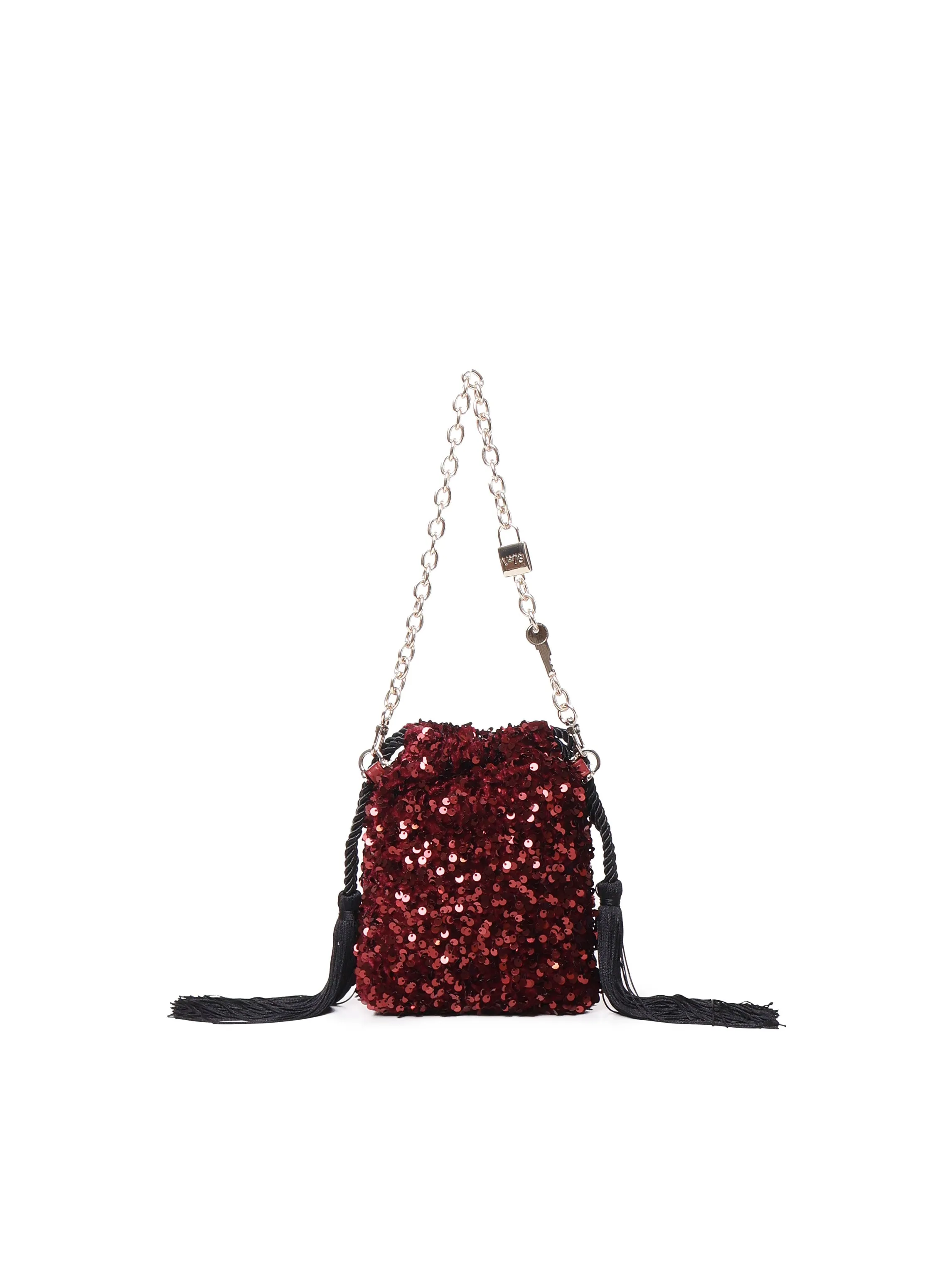 Ruby Drawstring Clutch Bag