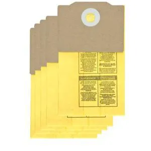 Shop Vac Back Pack Collection Filter Bags - 5 Pack